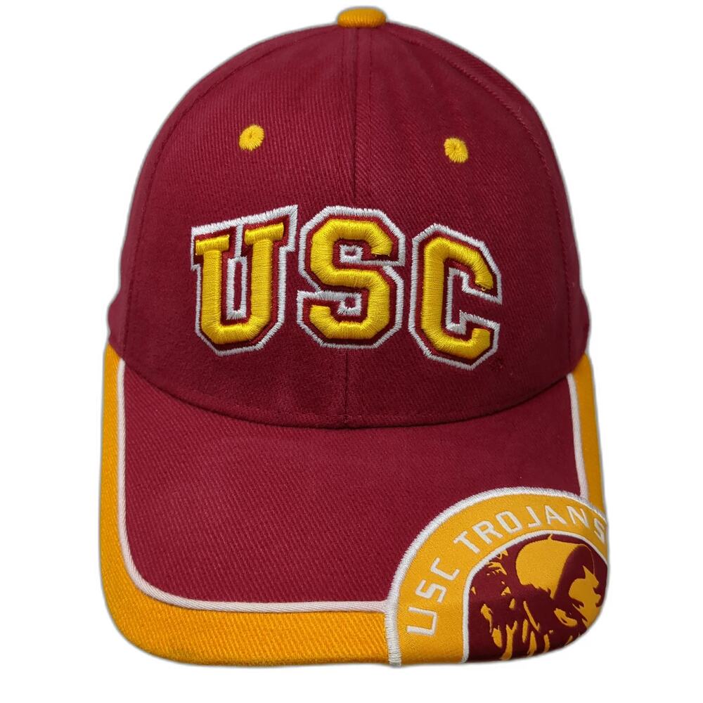 USC Trojans NCAA Captivating Headgear Red Yellow White One Size Cap Embroidered